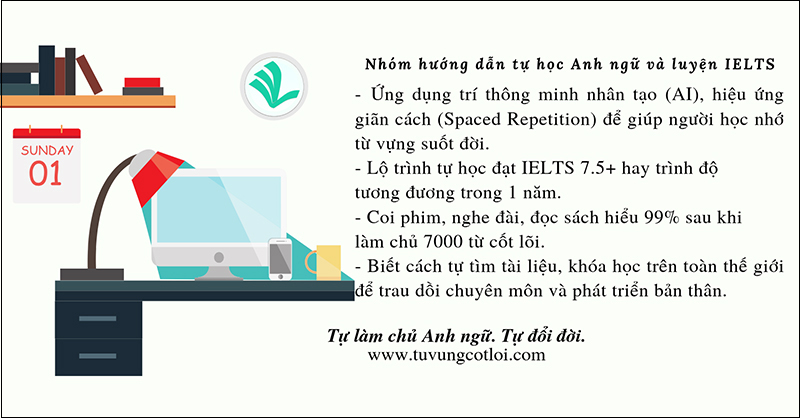 Nhóm Tự học tiếng Anh - Rồi đi nhấc bổng thế giới
